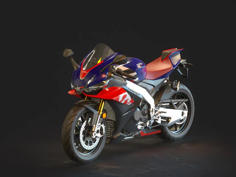 Modelo básico Aprilia RSV 1000 2021 Modelo 3D