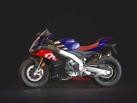 Base model Aprilia RSV 1000 2021 3D Model