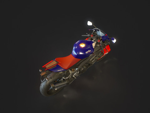 Base model Aprilia RSV 1000 2021 3D 模型