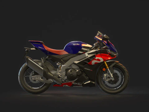 Base model Aprilia RSV 1000 2021 3D Model
