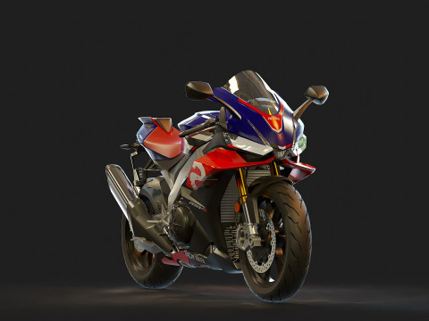 Base model Aprilia RSV 1000 2021 3D 模型