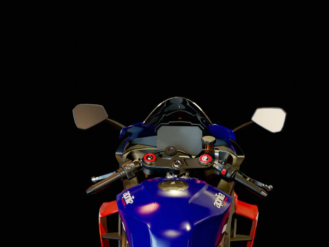 Base model Aprilia RSV 1000 2021 3D Model