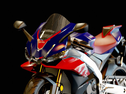 Base model Aprilia RSV 1000 2021 3D 模型