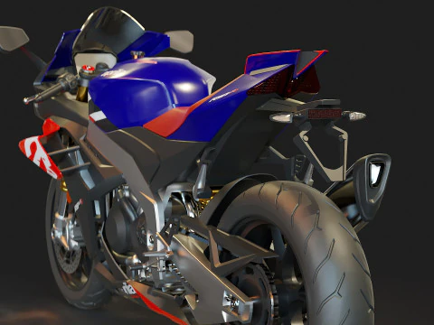Base model Aprilia RSV 1000 2021 3D Model