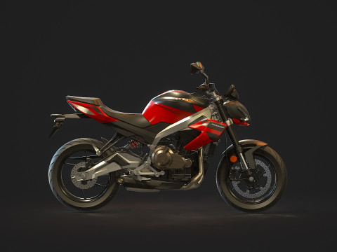 Base model Aprilia Tuono 457 2025 3D Модель