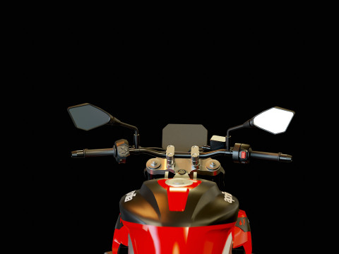 Base model Aprilia Tuono 457 2025 3D Модель