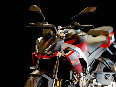 Base model Aprilia Tuono 457 2025 3D Модель