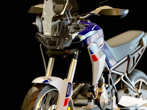 Base model Aprilia Tuareg 660 2022 Modelo 3D