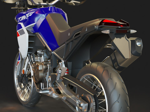 Base model Aprilia Tuareg 660 2022 Modelo 3D