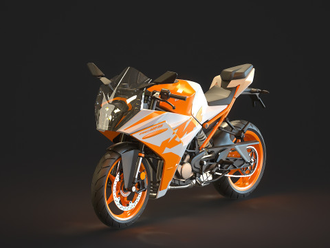 Base model KTM CR 125 2023 3D Model