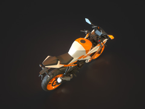 Base model KTM CR 125 2023 Model 3D