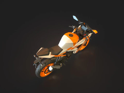 Base model KTM CR 125 2023 3D Model