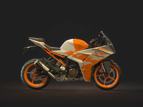 Base model KTM CR 125 2023 3D Model