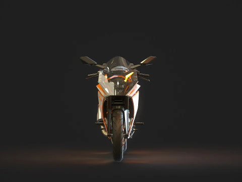 Base model KTM CR 125 2023 3D Model