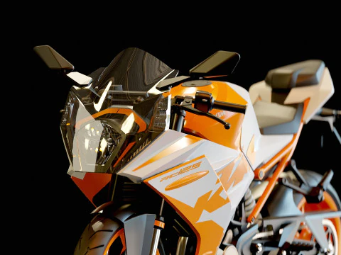 Base model KTM CR 125 2023 3D Model