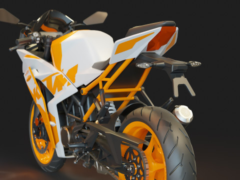 Base model KTM CR 125 2023 Model 3D