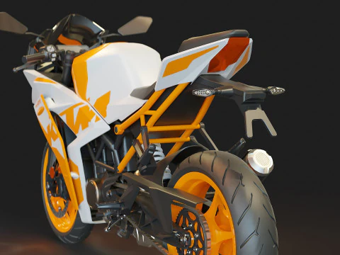 Base model KTM CR 125 2023 3D Model