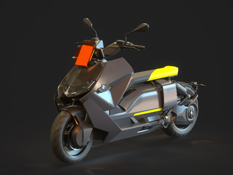 Base model BMW CE 04 2023 3D Model