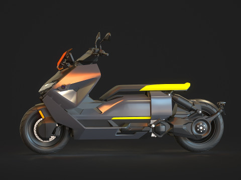 Base model BMW CE 04 2023 3D Model