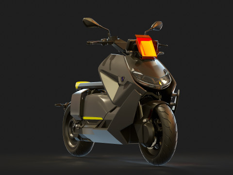 Base model BMW CE 04 2023 3D Model