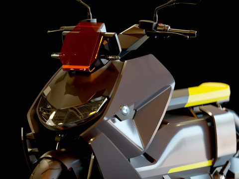 Base model BMW CE 04 2023 3D Model