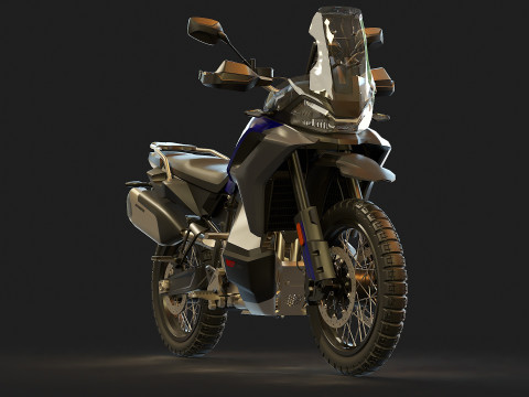 Base model CF Moto 800 MT X 2025 3D 模型