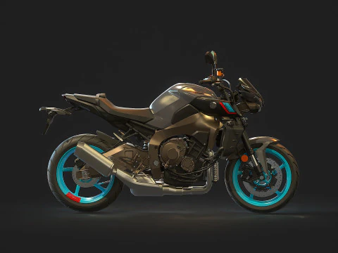 Base model Yamaha MT 10 2022 3D Model