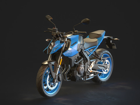 Base model Suzuki GSX 8S 2023 3D Model