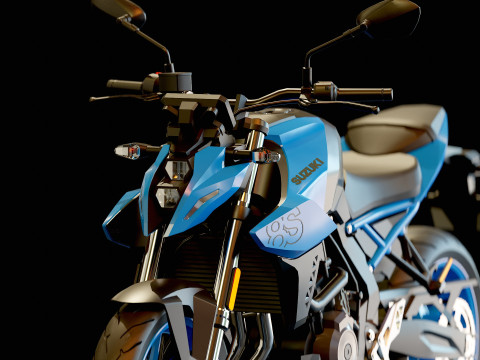 Base model Suzuki GSX 8S 2023 3D Модель