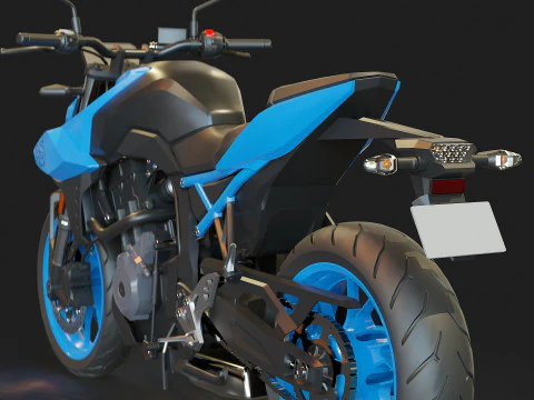Base model Suzuki GSX 8S 2023 3D Model