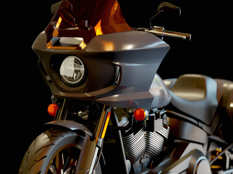 Base model Harley Davidson Low Rider ST 2023 3D Модель