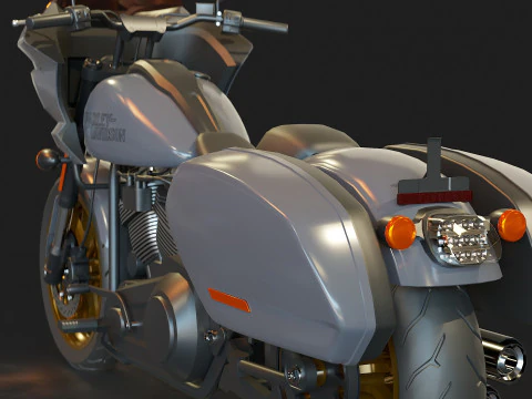 Base model Harley Davidson Low Rider ST 2023 3D Model in