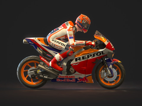 Base model Honda HRC Motogp 2021 3D मॉडल
