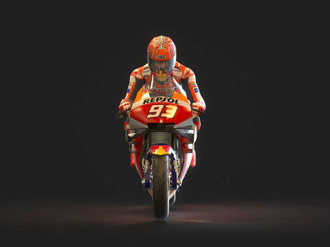 Base model Honda HRC Motogp 2021 3D Model