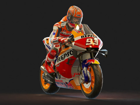 Base model Honda HRC Motogp 2021 3D मॉडल