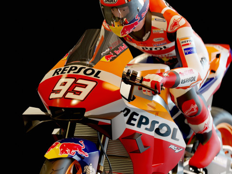 Base model Honda HRC Motogp 2021 3D मॉडल