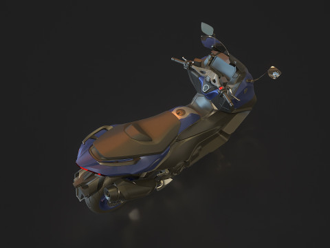 Base model Yamaha Tmax 2022 3D Модель