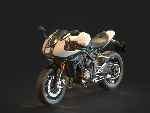Modelo b&aacute;sico para Triumph Speed ​​Triple 1200RR 2022 Modelo 3D