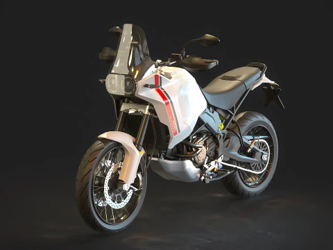 Modelo b&aacute;sico Ducati Desert X 2022 Modelo 3D