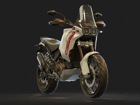 Base model Ducati Desert X 2022 3D 模型