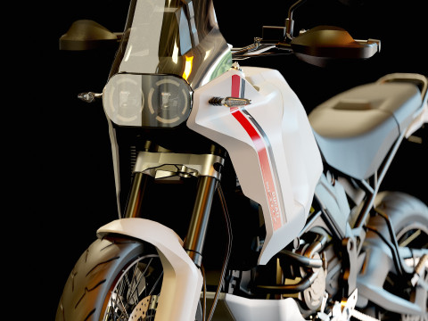 Base model Ducati Desert X 2022 3D 模型