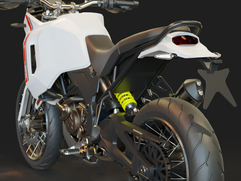 Base model Ducati Desert X 2022 3D 模型