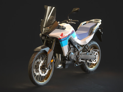 Base model Honda Transalp 750 2023 3D Model
