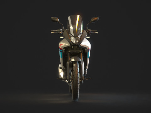 Base model Honda Transalp 750 2023 3D मॉडल
