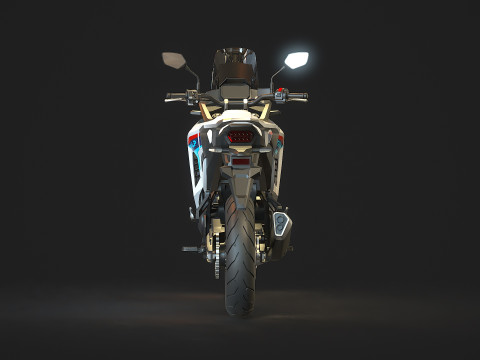 Base model Honda Transalp 750 2023 3D मॉडल