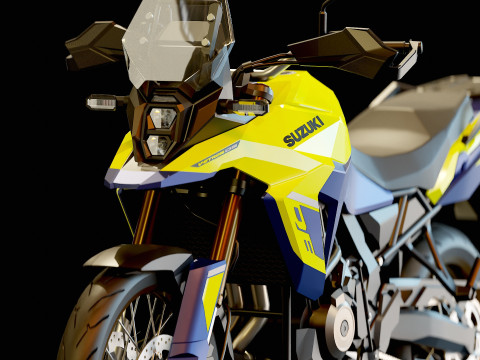 Base model Suzuki V Storm 800 2023 3D Model