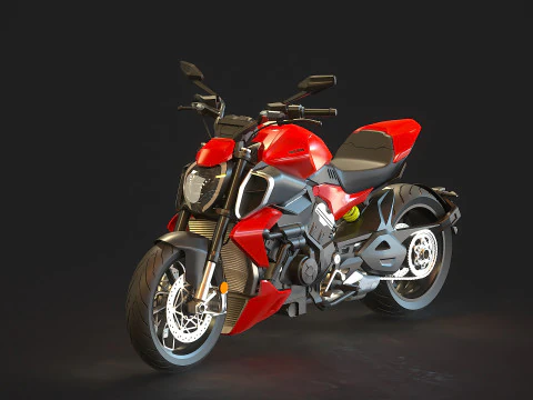 Modelo b&aacute;sico Ducati Diavel V4 2023 Modelo 3D