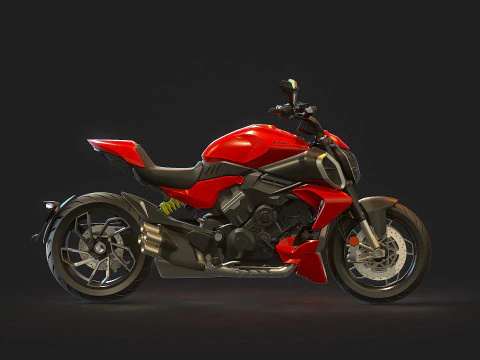 Base model Ducati Diavel V4 2023 3D Model
