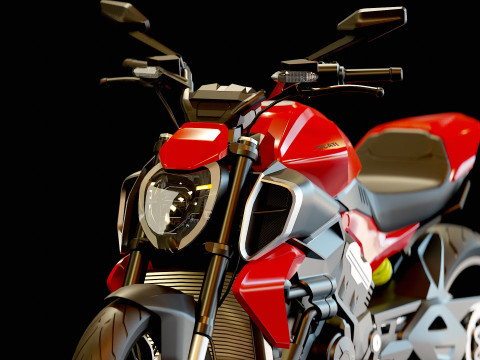 Base model Ducati Diavel V4 2023 3D 模型
