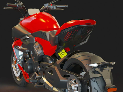 Base model Ducati Diavel V4 2023 3D Model